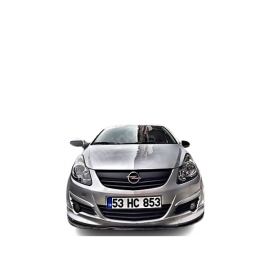 Opel Corsa D (2007 - 2010) Makyajsız Ön Tampon Eki (Plastik)